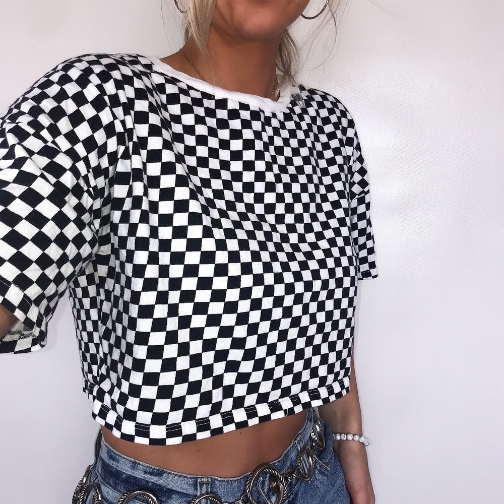 ❌SOLD❌ Forever 21 checker crop top